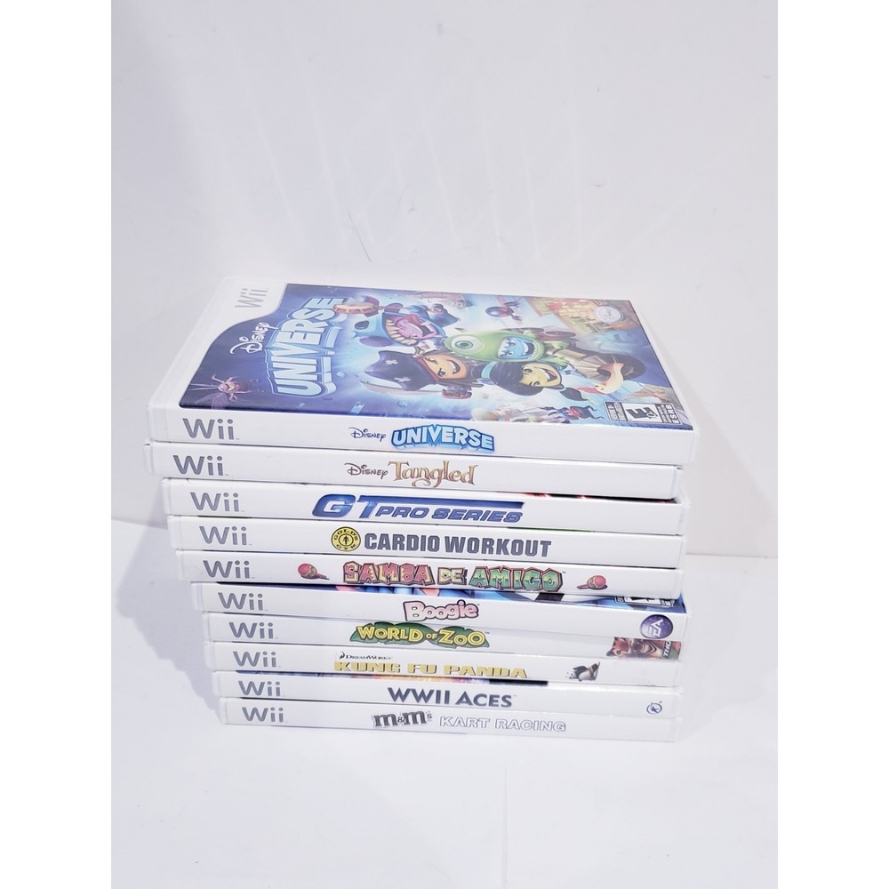 Lot of 10 Nintendo Wii Video Games - TESTED
